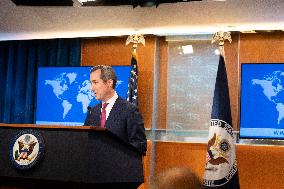 The US Department Of State Hosted A Press Conference