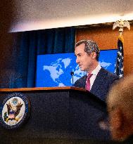 The US Department Of State Hosted A Press Conference