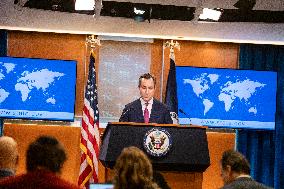 The US Department Of State Hosted A Press Conference