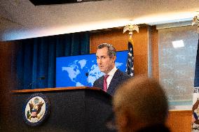 The US Department Of State Hosted A Press Conference