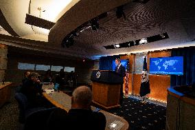 The US Department Of State Hosted A Press Conference