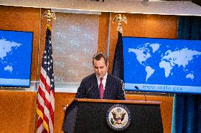 The US Department Of State Hosted A Press Conference