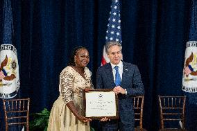 Secretary Of State Antony J. Blinken Will Deliver remarks Secretary’s Human Rights Defender Award Ceremony