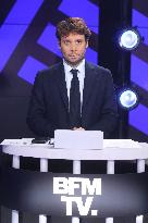 Exclusive - L'Assemblee TV Show on BFM TV - Paris