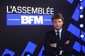 Exclusive - L'Assemblee TV Show on BFM TV - Paris