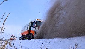 Heavy Snow Hit Zhangye