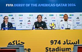 FIFA  Derby Of The Americas Qatar 2024 Mexico's CF Pachuca Press Conference