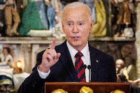 DC: President Biden Delivers Remarks at the Christmas for All Dinner at the White House