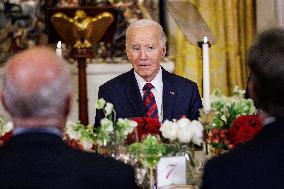 DC: President Biden Delivers Remarks at the Christmas for All Dinner at the White House