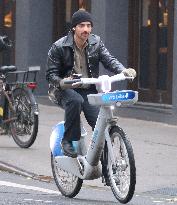 Joe Jonas E-Bike Riding - NYC