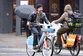 Joe Jonas E-Bike Riding - NYC