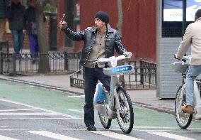 Joe Jonas E-Bike Riding - NYC