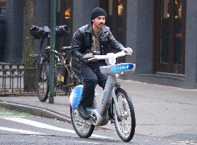 Joe Jonas E-Bike Riding - NYC