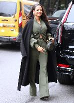 Christina Milian Arrives At Her Hotel - NYC