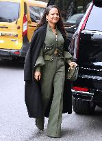 Christina Milian Arrives At Her Hotel - NYC