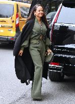 Christina Milian Arrives At Her Hotel - NYC