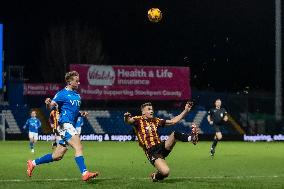 Stockport County v Bradford City - EFL Trophy Second Round