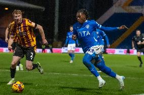 Stockport County v Bradford City - EFL Trophy Second Round