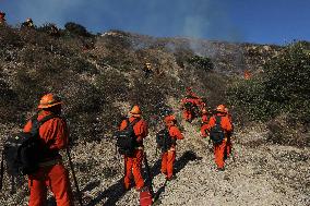 Wildfire Roars Into Malibu - LA