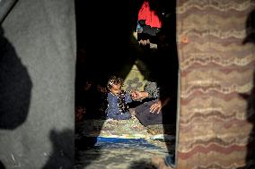 Displaced Live In Makeshift Shelters - Gaza