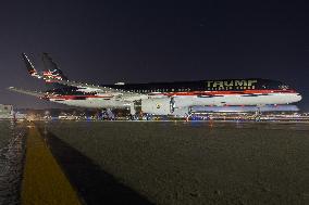 Donald Trumps Private 757 In Milwaukee, Wisconsin.