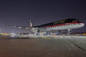 Donald Trumps Private 757 In Milwaukee, Wisconsin.