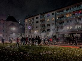 Celebratory And Dangerous Fireworks On New Year’s Eve In Germany