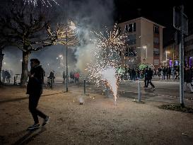 Celebratory And Dangerous Fireworks On New Year’s Eve In Germany