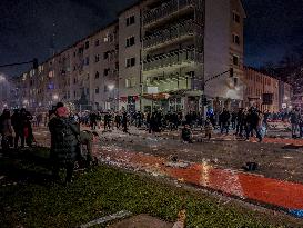 Celebratory And Dangerous Fireworks On New Year’s Eve In Germany