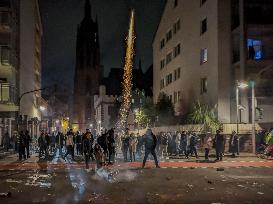 Celebratory And Dangerous Fireworks On New Year’s Eve In Germany