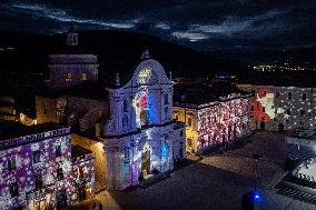 Christmas Lights In L’Aquila, Italy