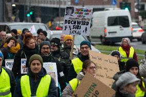 Public Sectors Workers Go On Strike In Cologne