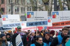 Public Sectors Workers Go On Strike In Cologne