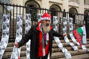 A Lone Protester In Sofia.