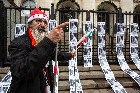 A Lone Protester In Sofia.