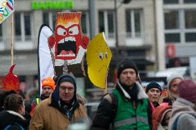 Public Sectors Workers Go On Strike In Cologne