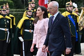 Spanish Royals State Visit In Italy - Day 2