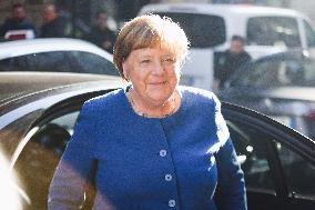 Angela Merkel Arrives At Her Book Signing - Milan