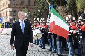 State Visit to Italy of The Spanish Royals - Rome