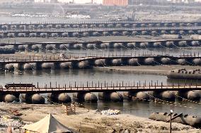 Preparations For Maha Kumbh Festival - India