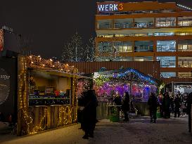 Christmas Market At Werksviertel-Mitte In Munich With A Mix Of Tradition And Unique International Flavors