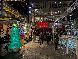 Christmas Market At Werksviertel-Mitte In Munich With A Mix Of Tradition And Unique International Flavors