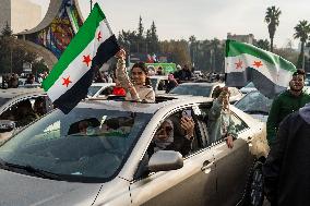 People Celebrate The End Of Assad Regime - Damascus