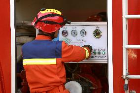 Forest Fire Drill in Qingdao