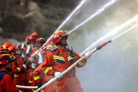 Forest Fire Drill in Qingdao