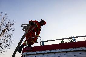 Forest Fire Drill in Qingdao