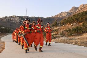 Forest Fire Drill in Qingdao