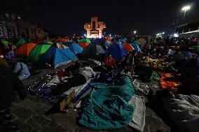 Pilgrims Arrive For Virgin Of Guadalupe Day - Mexico City