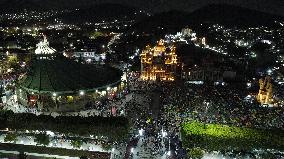 Pilgrims Arrive For Virgin Of Guadalupe Day - Mexico City