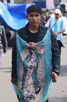 Pilgrims Arrive For Virgin Of Guadalupe Day - Mexico City